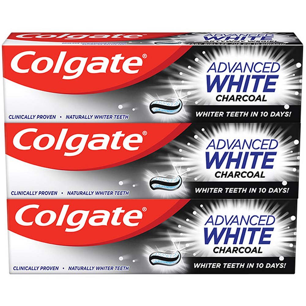 COLGATE Zubní pasta Advanced Whitening Charcoa 3x 75 ml