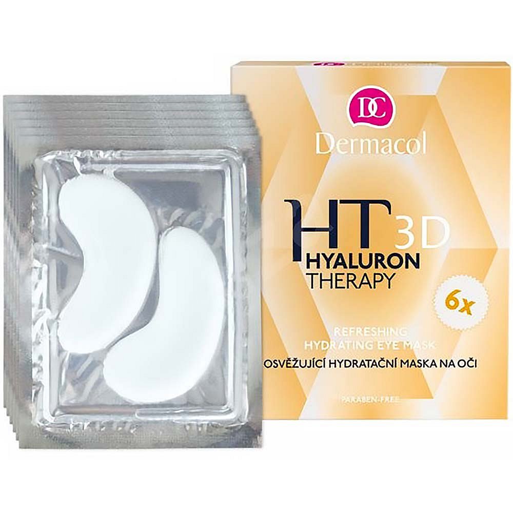 DERMACOL Hyaluron Therapy 3D osvěžující hydratační maska na oči 6x 6g