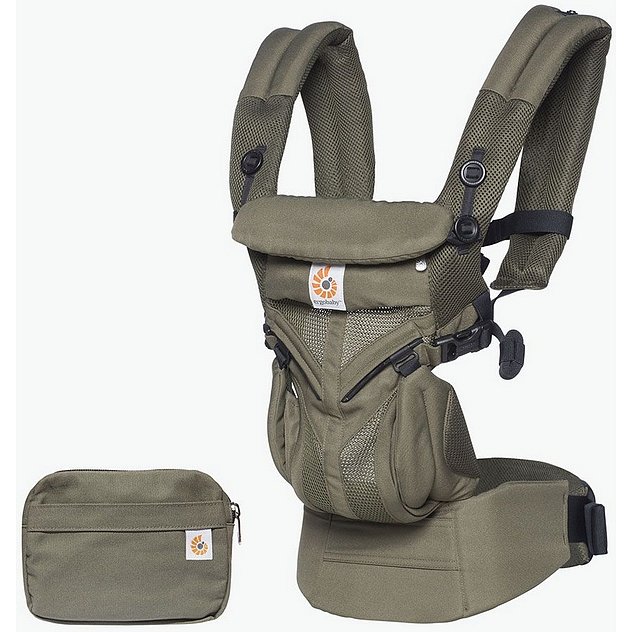 ERGOBABY Dětské nosítko Omni 360 Cool Air Mesh – Khaki Green New