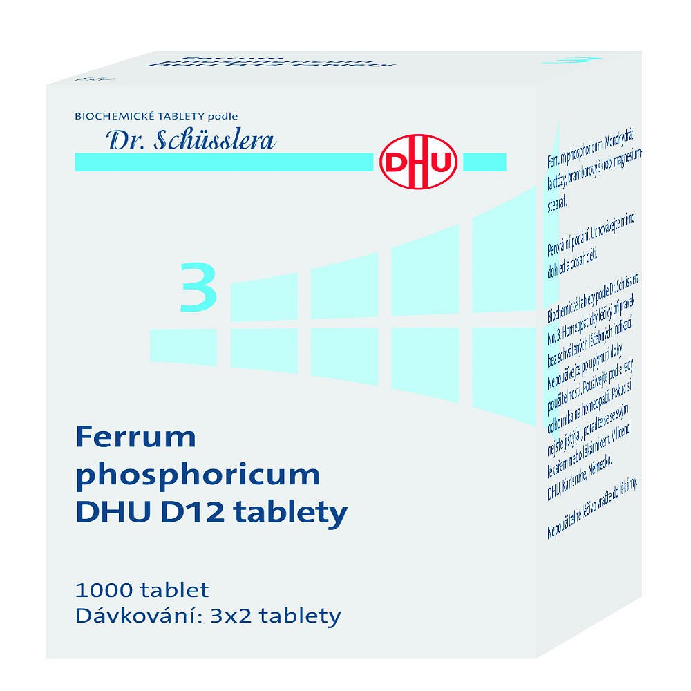 FERRUM Phosphoricum DHU D12 No.3 1000 tablet