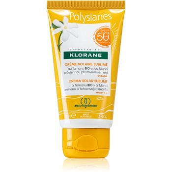 Klorane Polysianes ochranný krém na obličej SPF 50+ 50 ml