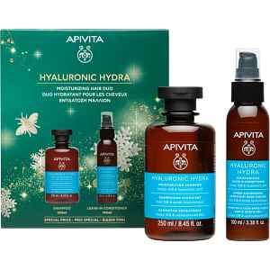 Apivita Hyaluronic Hydra Moisturizing Hair Duo vánoční dárková sada pro intenzivní hydrataci