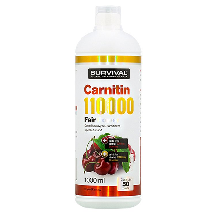 Carnitin 110000 Fair Power višeň 1000ml