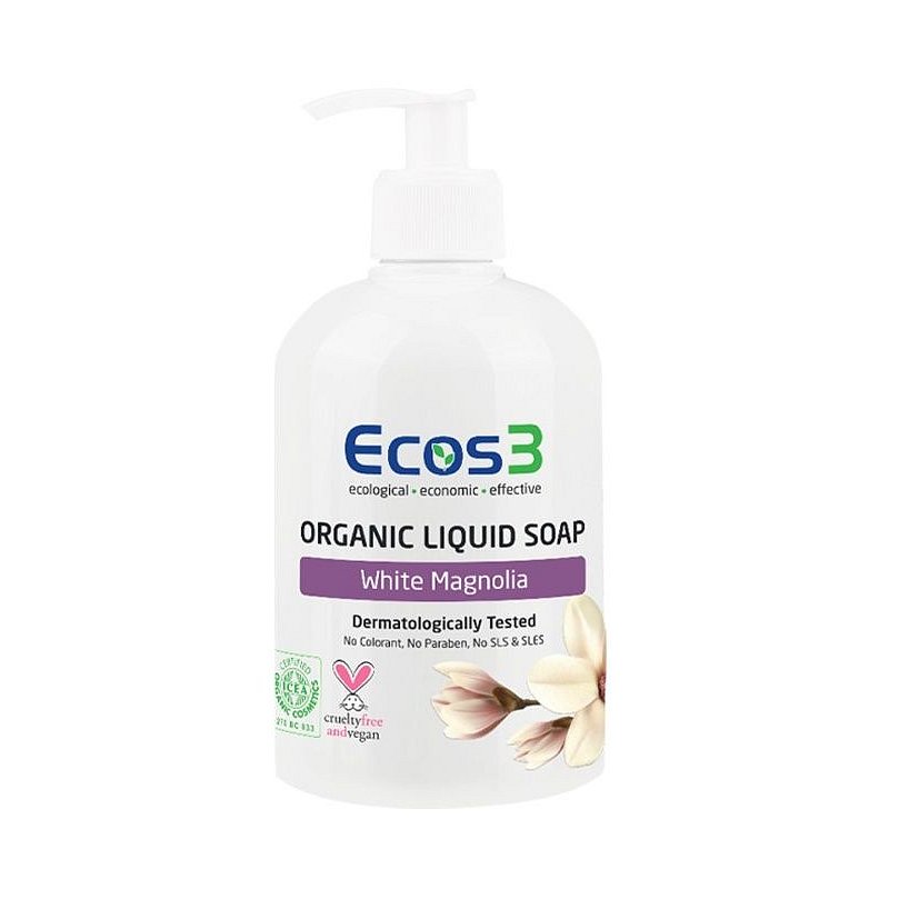 ECOS 3 Organické tekuté mýdlo Bílá magnolie 500 ml