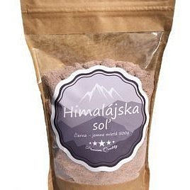 Kala namak Černá himalájského sůl jemná 500g