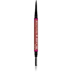 NYX Professional Makeup Blade & Shade tužka na obočí s kartáčkem odstín 06 Rich Auburn g