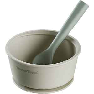 Tommee Tippee EasiStick™ Silicone Bowl & Spoon silikonová miska s přísavkou 4m+ Green 1 ks