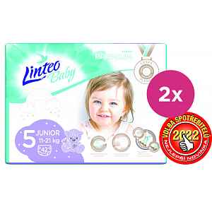 2x LINTEO BABY Plenky Baby Prémium JUNIOR (11-21 kg) 42 ks