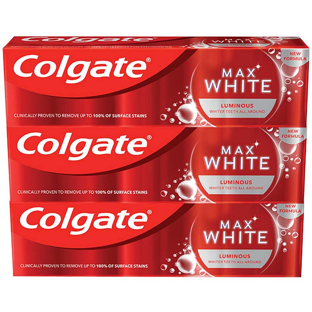 COLGATE Zubní pasta Max White Luminous 3x 75 ml