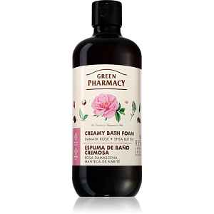 Green Pharmacy Damask Rose & Shea Butter Bath Foam krémová pěna do koupele s bambuckým máslem 500 ml