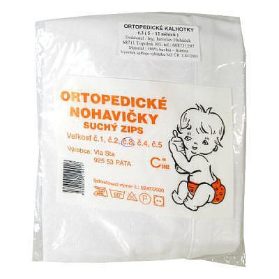 Kalhotky ortopedické kojenecké vel.č.3 suchý zip