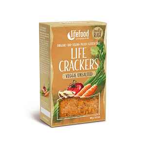 Lifefood LIFE CRACKERS BIO RAW Zeleninové bez soli 90 g