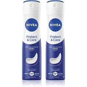 NIVEA Protect & Care antiperspirant ve spreji výhodné balení