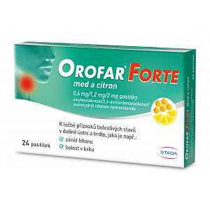 Orofar Forte med a citron 24 pastilek