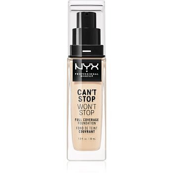 NYX Professional Makeup Can't Stop Won't Stop vysoce krycí make-up odstín 02 Alabaster 30 ml