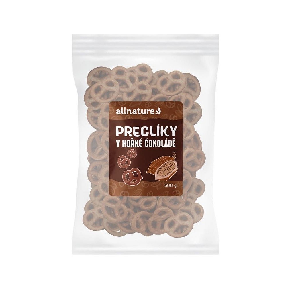 Allnature Preclíky v hořké čokoládě 500 g