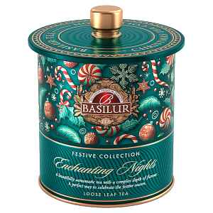 BASILUR Festive tea enchanting nights zelený čaj 75 g