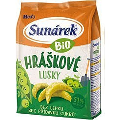 Sunárek Bio křupky hráškové lusky 50g