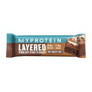 MyProtein Layered Protein Bar 60 g triple chocolade fudge
