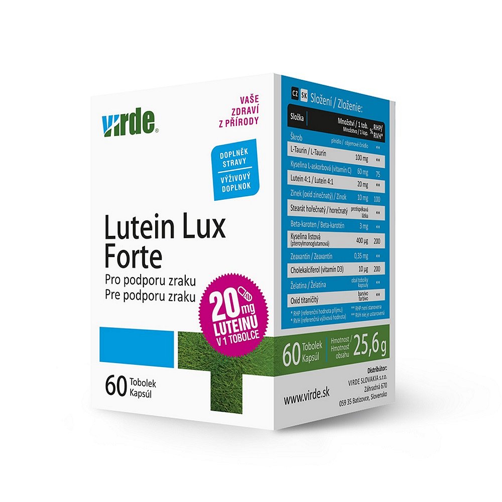 VIRDE Lutein Lux Forte 60 tobolek