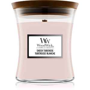 Woodwick Sheer Tuberose vonná svíčka 275 g