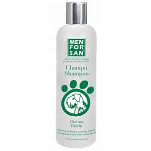 MenForSan Vyživující přírodní šampon pro psy s biotinem 300ml