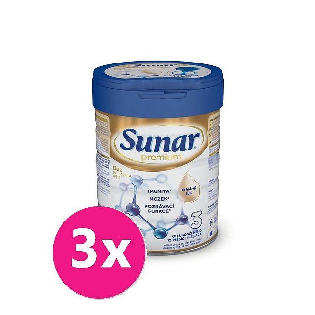3x SUNAR Premium 3, 700 g