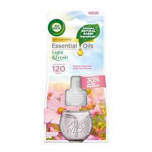 Air Wick Tekutá náplň do elektrického osvěžovače vzduchu Rozkvetlá louka a jarní vánek 19 ml
