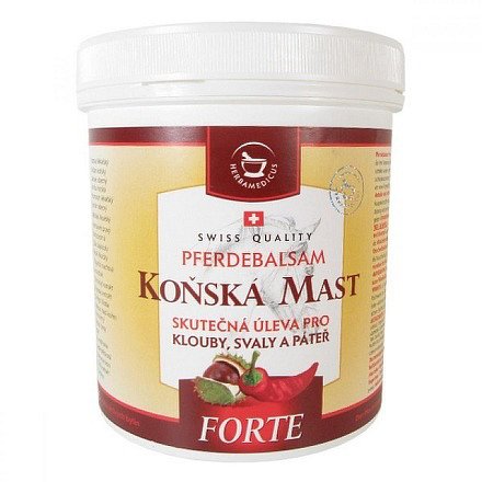 Koňská mast Forte hřejivá 500 ml