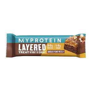 MyProtein Layered Protein Bar 60 g chocolade peanut pretzel