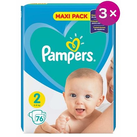 New Baby PAMPERS-Dry 2 4-8 kg 228 ks
