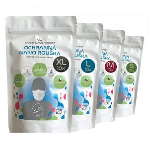 5x Ochranná rouška SAFETY NANO PROTECT gen 2.0 vel. S