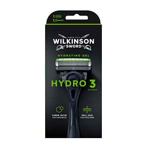 Wilkinson Hydro 3 Black Edition holicí strojek + 1 náhradní hlavice