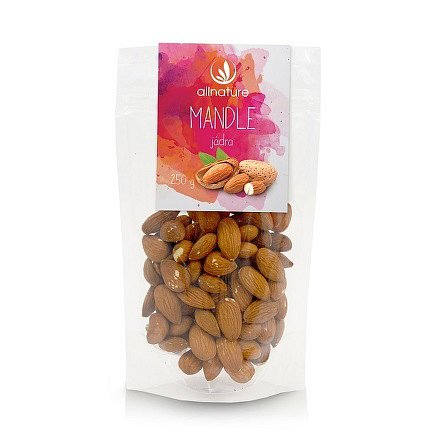 Allnature Mandle jádra natural 250 g