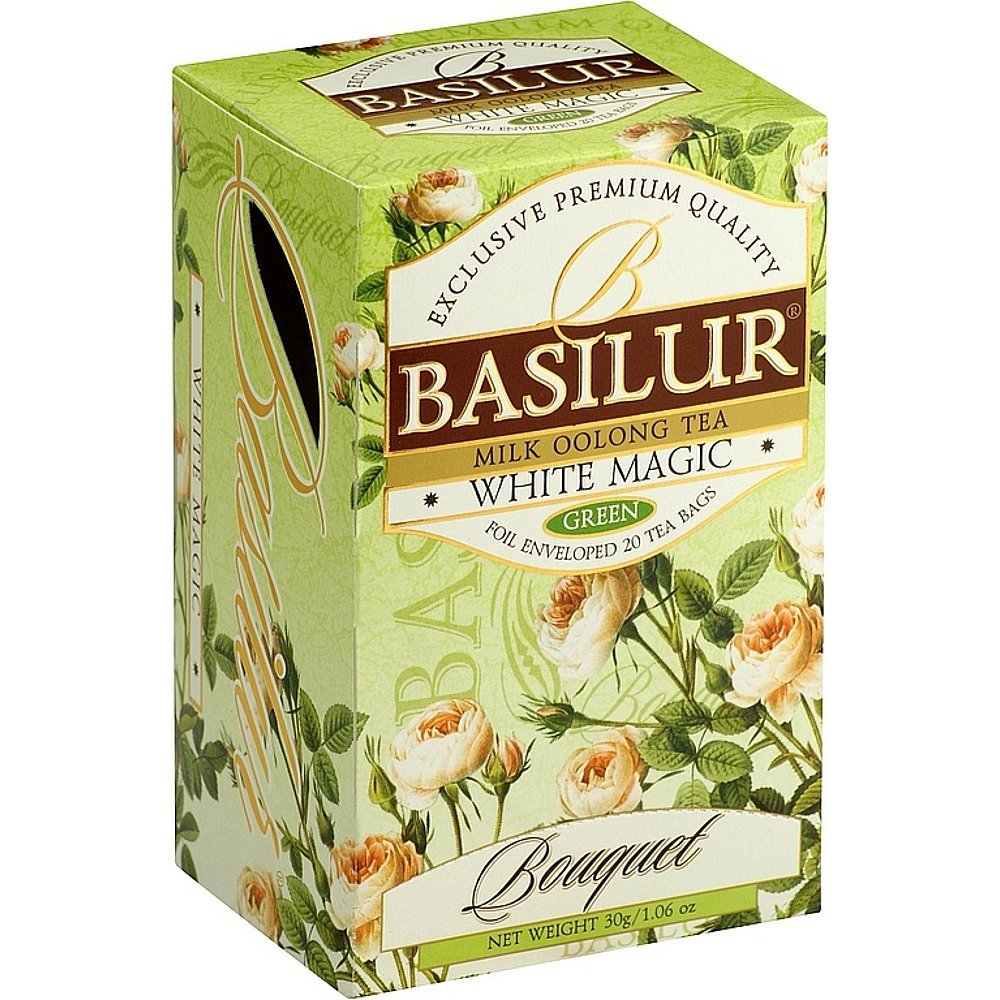 BASILUR Bouquet White Magic zelený čaj 20 sáčků