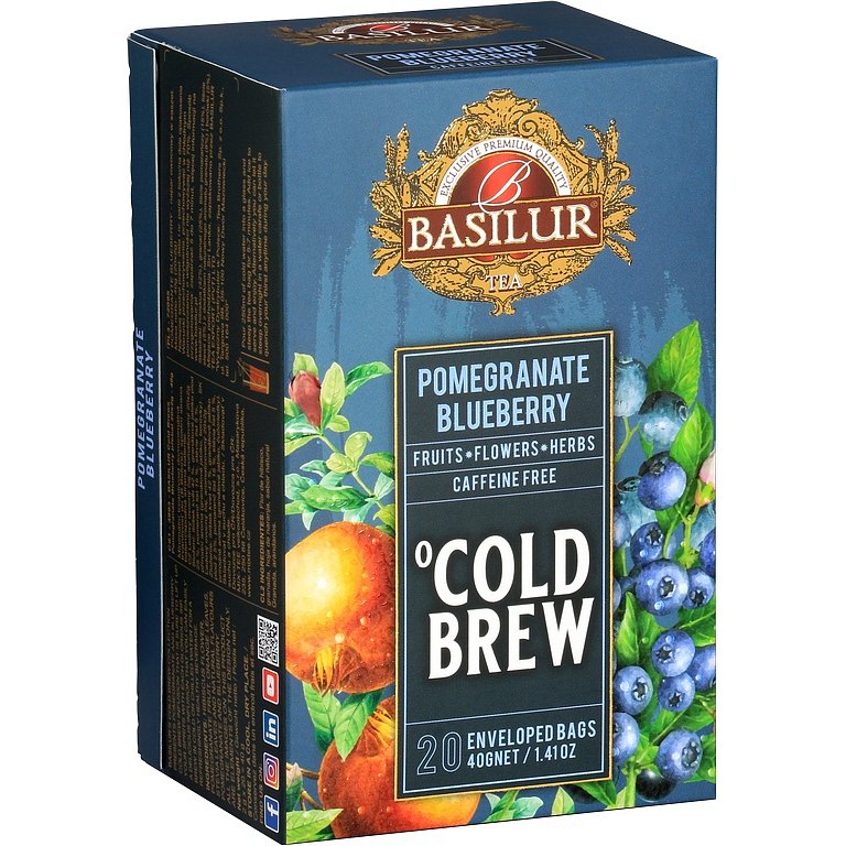 BASILUR Cold Brew Pomegranate Blueberry 20x2g