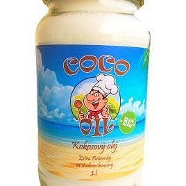 Olej Kokosový BIO extra panenský 1l Sklo