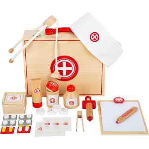 Small foot Wooden Doctor’s Kit sada hraček ze dřeva 3 y+ 24 ks