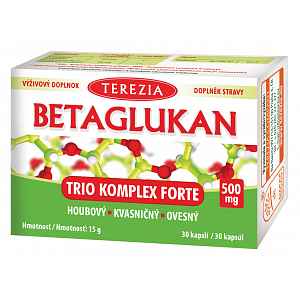 Betaglukan Trio Komplex Forte 500 mg 30 kapslí