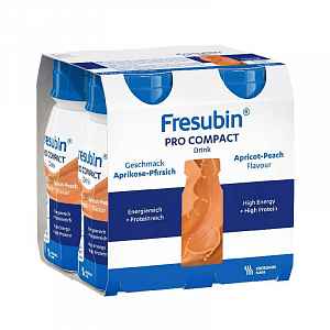 FRESUBIN PRO COMPACT DRINK PŘÍCHUŤ MERUŇKOVO-BROSKVOVÁ POR SOL 4X125ML