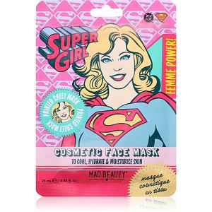 Mad Beauty DC Femme Power Supergirl hydratační plátýnková maska 25 ml