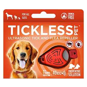 TICKLESS PET Ultrazvukový odpuzovač klíšťat a blech pro psy barvy orange 1 kus