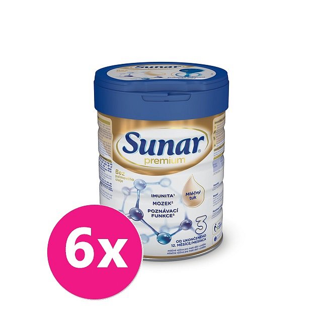 6x SUNAR Premium 3, 700 g
