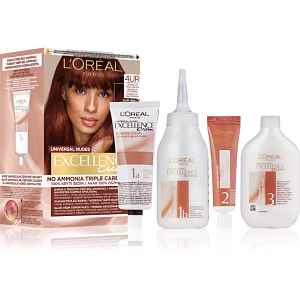 L’Oréal Paris Excellence Universal Nudes permanentní barva na vlasy odstín 4UR Universal Dark Red 1 ks
