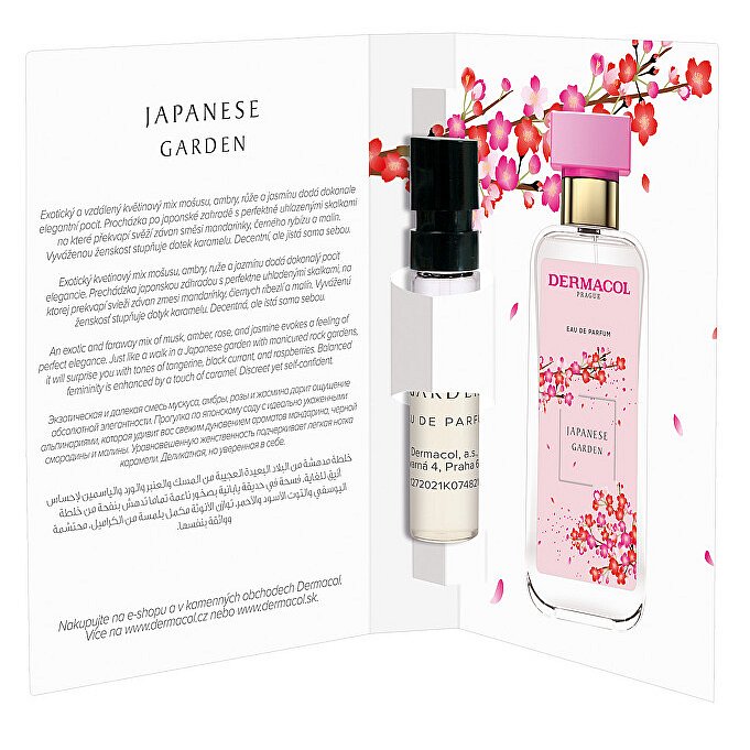 Parfémovaná voda s vůní růže a bílého jasmínu Japanese Garden tester 2 ml