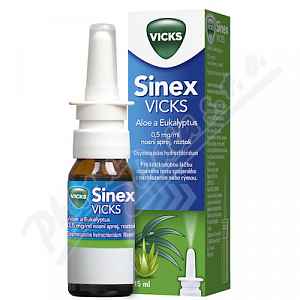 Sinex Vicks aloe a eukalyptus nosní sprej 15ml