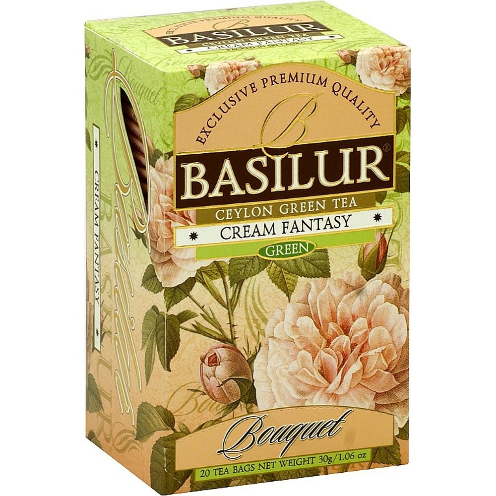 BASILUR Bouquet Cream Fantasy zelený čaj 25 sáčků