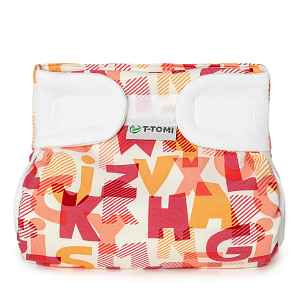 T-tomi Ortopedické abdukční kalhotky 3-6 kg růžová abeceda suchá zip