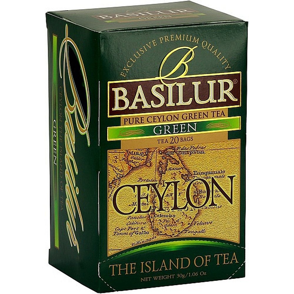 BASILUR Island of Tea Green zelený čaj 20 sáčků