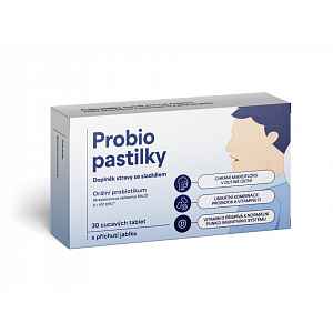 Probio pastilky s přích.jablka 30 cucavých tablet